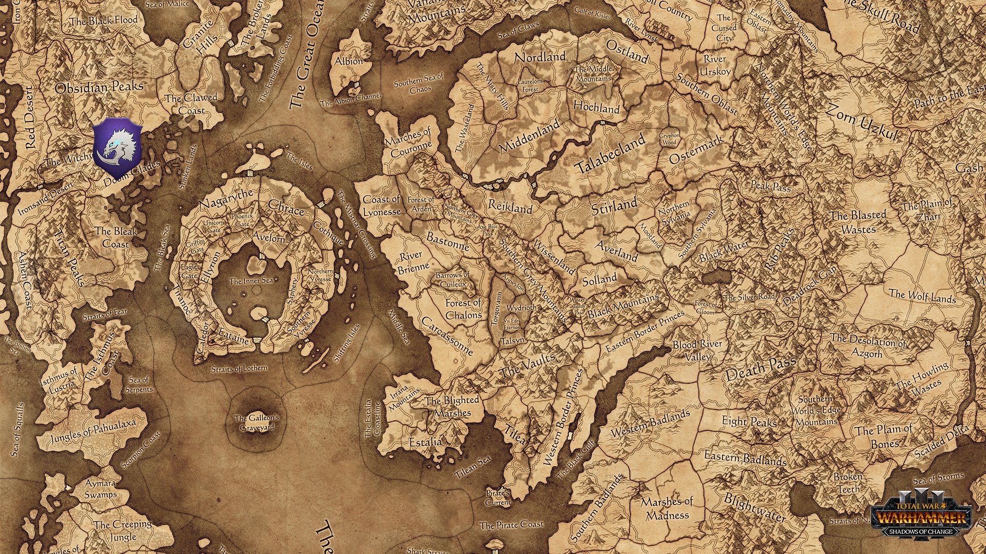 Total War: Warhammer 3 Mother Ostankya Immortal Empires start position.
